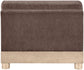 Turin - Chenille Fabric Upholstered Modular Armless Chair - Natural Base