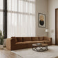 Shaggy - Fabric 4 Seat Modular Sofa