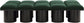 Pavilion - 10 Piece Modular Bench With Black Base