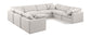 Indulge - Linen 8 Piece Modular Sectional