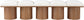 Pavilion - 5 Piece Modular Bench With Walnut Base
