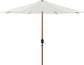 Fiji - Aluminum Patio Umbrella With Round Teak Base