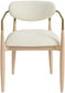 Riccio - Fabric Dining Arm Chair (Set of 2) - Natural Frame