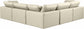 Comfy - 5 Piece Faux Leather Modular Corner Sectional