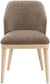 Valeo - Linen Textured Fabric Upholstered Dining Chair (Set of 2) - Painted Natural Base