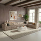 Rummi - Velvet Performance Fabric Upholstered 8 Piece Modular Sectional (With 3 Corner Chairs)