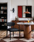 Riccio - Faux Leather Dining Arm Chair (Set of 2) - Black Frame