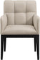 Adrian - Dining Arm Chair (Set of 2) - Black Legs