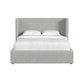Angeline - Complete Queen Non-Storage Bed - Gray Fabric