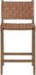 Entwine - Vegan Leather Upholstered Counter Stool - Painted Brown