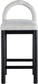 Conrad - Linen Counter Stool With Black Legs