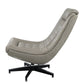 Piran - Accent Chair With Swivel - Twilight Top Grain Leather