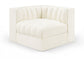 Rummi - Velvet Performance Fabric Upholstered Modular Corner Chair