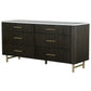 Clayten - Dresser - Marble Top & Espresso