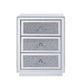 Noralie - 26" Accent Table - Mirrored, Faux Diamonds