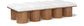 Pavilion - 10 Piece Modular Bench With Brown Base