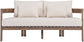 Newport - Water Resistant Fabric 65" Upholstered Outdoor Patio Loveseat