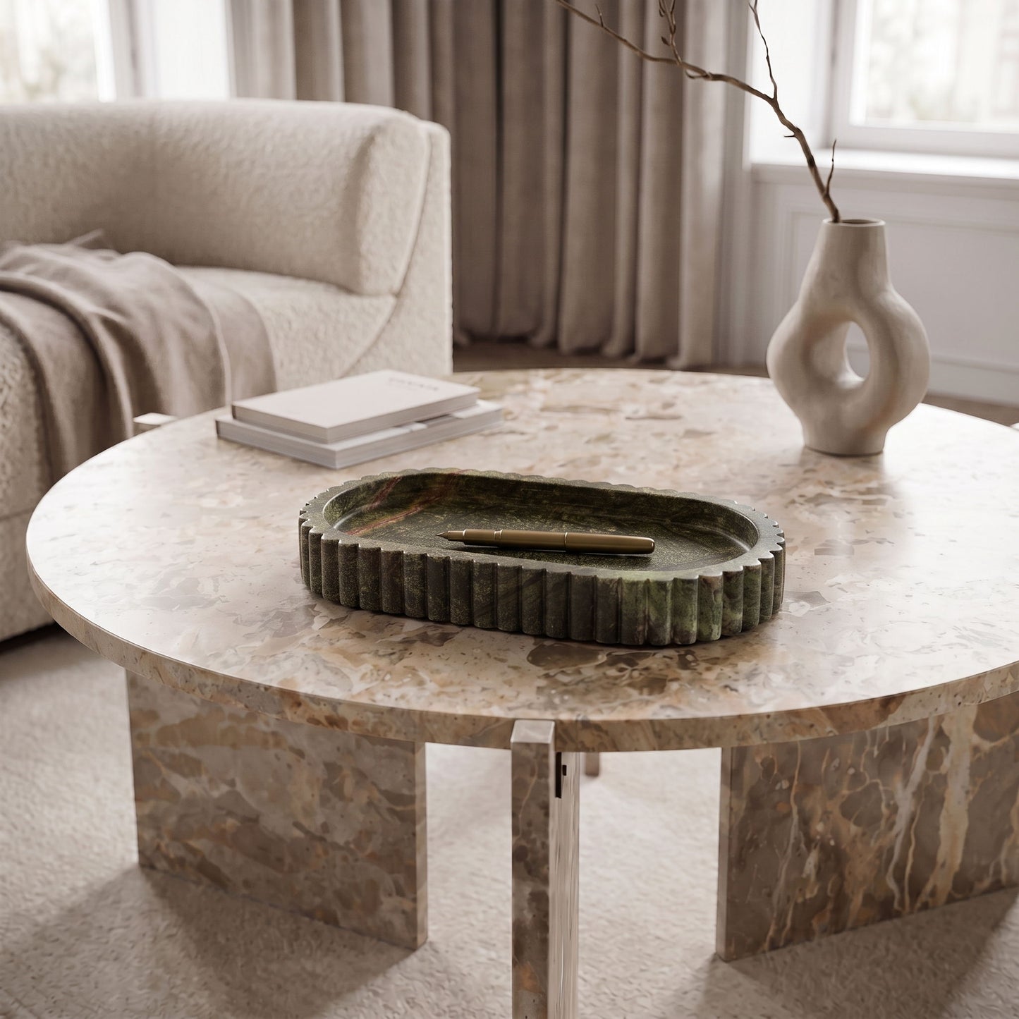 Khloe - Genuine Marble Tray