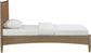 Santos - Vegan Leather Headboard And Wood Bed - Waxed Brown Frame