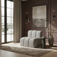 Arc - Boucle Fabric Straight Chair