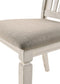 Fedele - Side Chair (Set of 2) - Tan Fabric & Cream