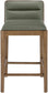 Ellis - Vegan Leather Upholstered Counter Stool (Set of 2) - Brown Base