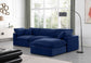 Comfy - 4 Piece Velvet Modular Sectional With Chaise