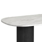 Sylvie - 7 Piece Standard Height Dining Set (Oval Table And Six Chairs) - Black With Grain