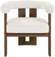 Arienzo - Performance Fabric Upholstered Accent Chair - Walnut Base