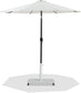 Fiji - Aluminum Patio Umbrella With Square White And Black Base