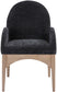 Waldorf - Chenille Dining Arm Chair With Natural Legs