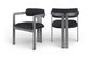 Aurum - Vegan Leather Upholstered Dining Chair With Gray Base (Set of 2)