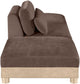 Turin - Chenille Fabric Upholstered Modular Sectional - Brown