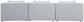 Cube - Linen Modular 3 Seat Armless Sofa