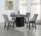 D136 - Faux Marble Counter Table - Gray