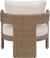 Sandbay - Olefin Water Resistant Fabric And Wicker Outdoor Patio Accent Chair