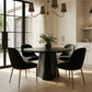 Ferro - Upholstered Dining Side Chair With Brushed Gold Legs