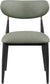 Ronda - Vegan Leather Upholstered Dining Side Chair - Black Legs