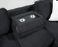 U392 - Sofa Chaise Sectional - Black