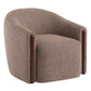 Ballona - Accent Chair With Swivel - Brown Chenille