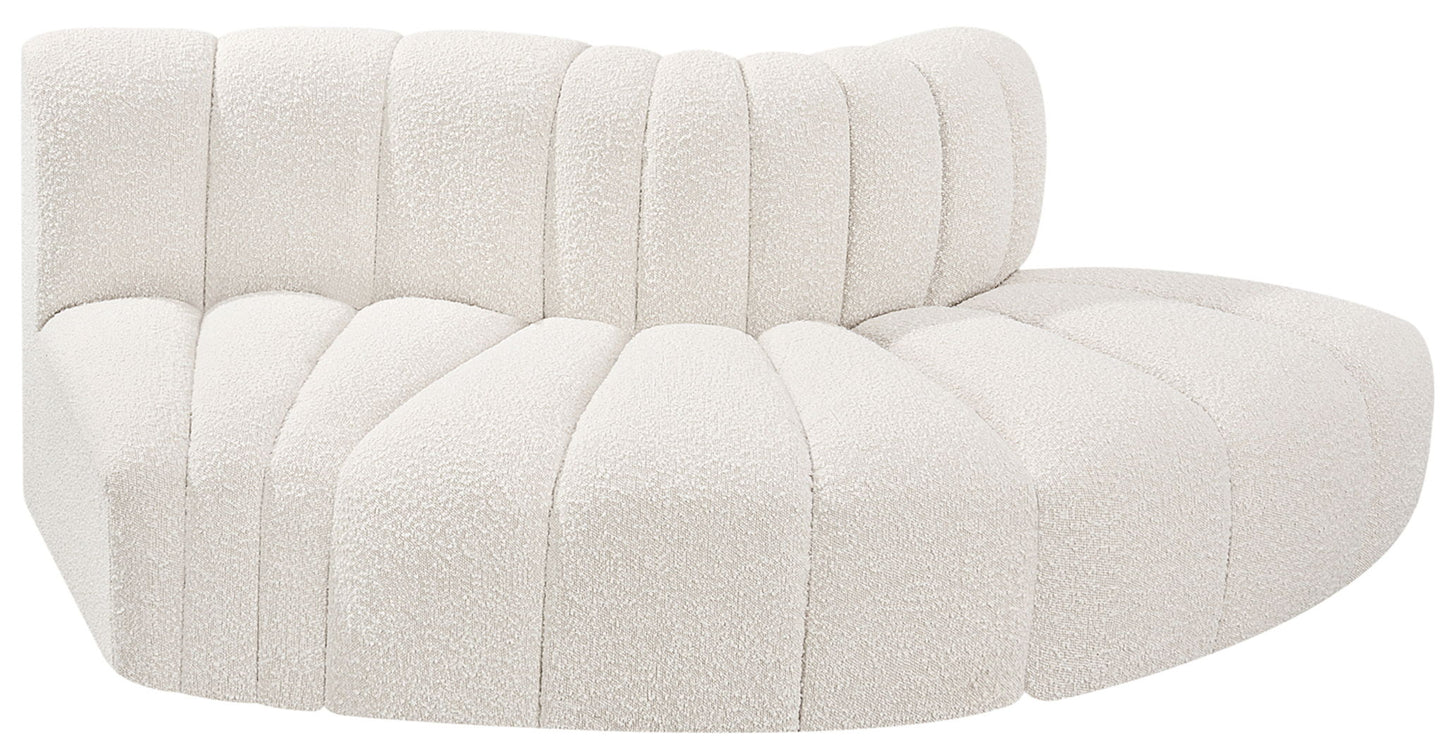 Arc - Boucle Fabric 3 Piece Modular Sofa