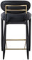 Riccio - Stool - Black And Gold Frame