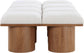 Pavilion - 8 Piece Modular Bench With Brown Base