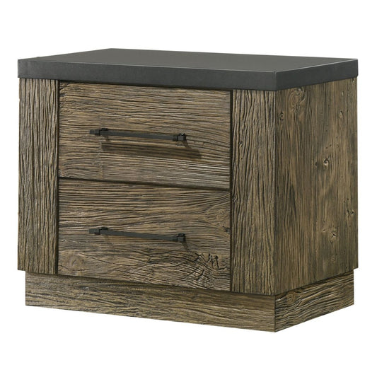 Lance - Nightstand - Tree Bark