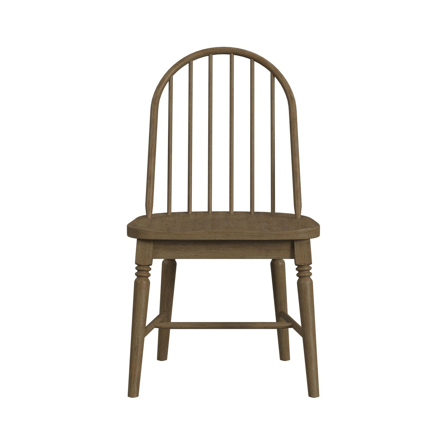 Heritage - 5 Piece Standard Height Dining Set (Round Table And Four Oak Brown Chairs) - Oak Brown And Black