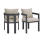 Playa - Dining Chair (Set of 2) - Dark Gray / Beige