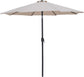 Fiji - Aluminum Patio Umbrella With Square Teak And Black Base