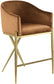 Xavier - Counter Stool with Gold Legs