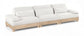 Turin - Chenille Fabric Upholstered Modular Sectional - White