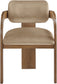 Cedra - Velvet Performance Fabric Upholstered Dining Chair (Set of 2) - Brown Frame